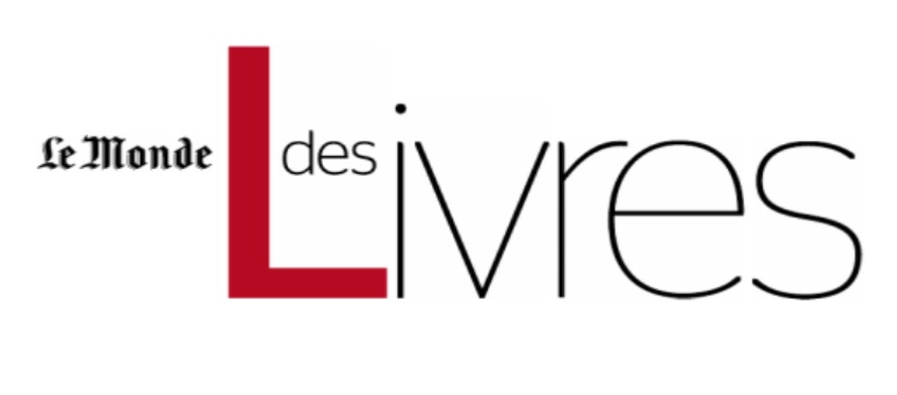 Logo de 'Le Monde des Livres' avec un grand L rouge et le reste du texte en noir