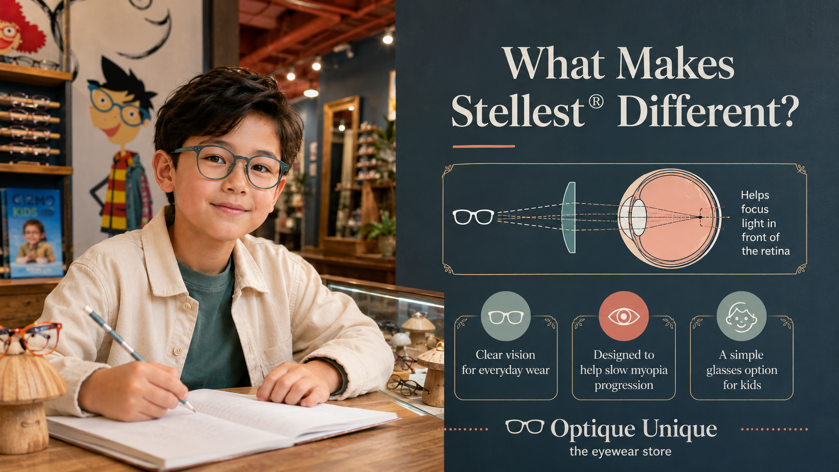 Kids’ Glasses That Do More Than Correct Vision: Meet Essilor® Stellest®
