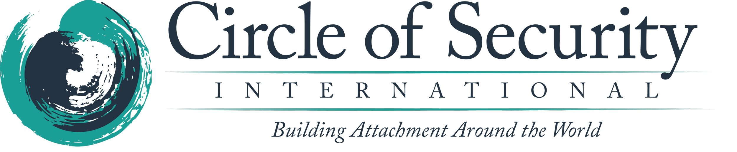 Logo of Circle of Security International with a circular abstract design and the tagline "Building Attachment Around the World."