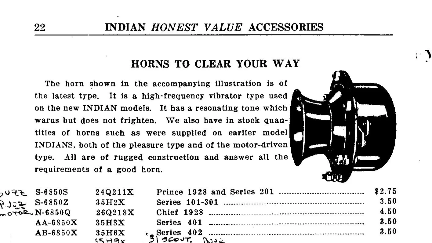 Indian motorcycle Klaxon-11 ad.