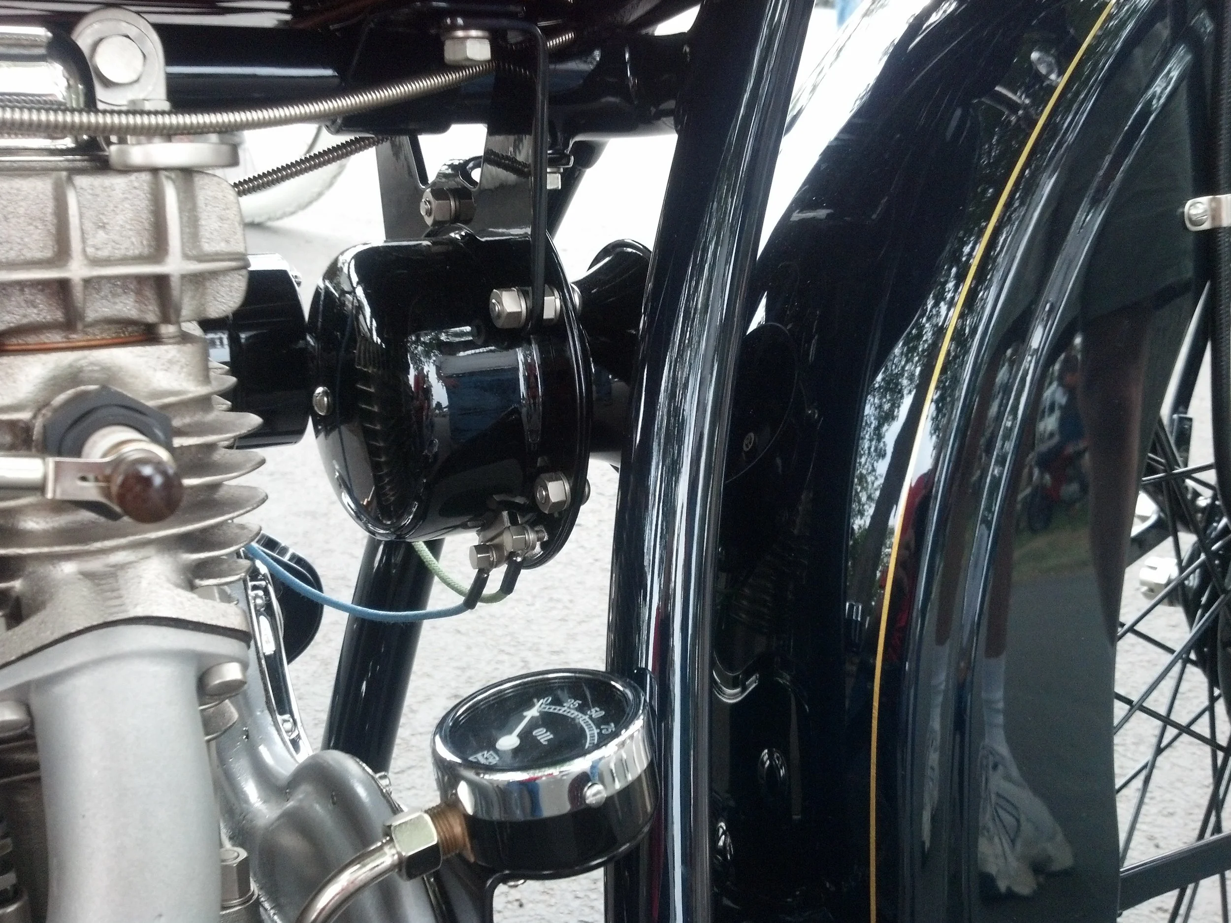 Klaxon-11 on an Indian four-cylinder.