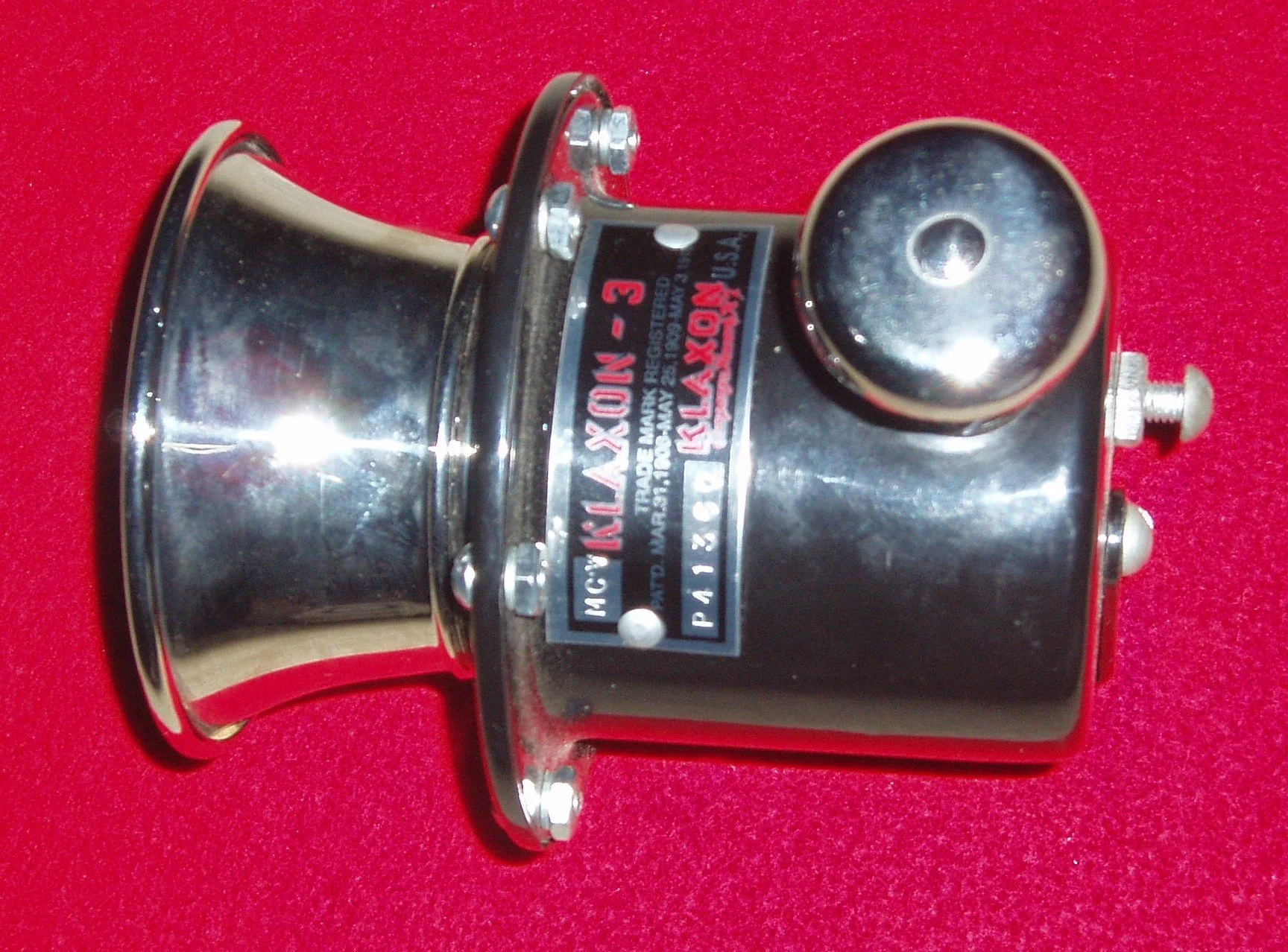 restored Klaxon-3 horn.