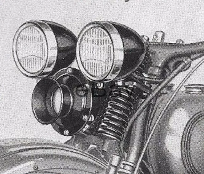 1929-1930 Harley Davidson with Klaxon-11 horn