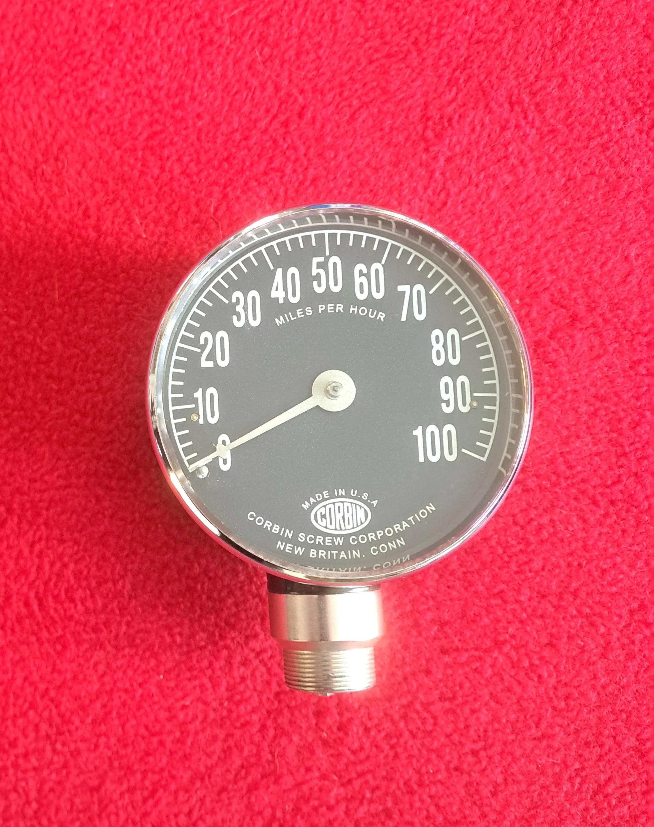 100 MPH Corbin Speedometer Without Odometer