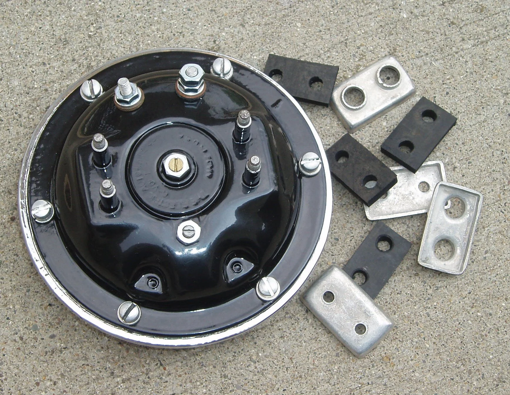 Rear of an Indian Autolite horn.