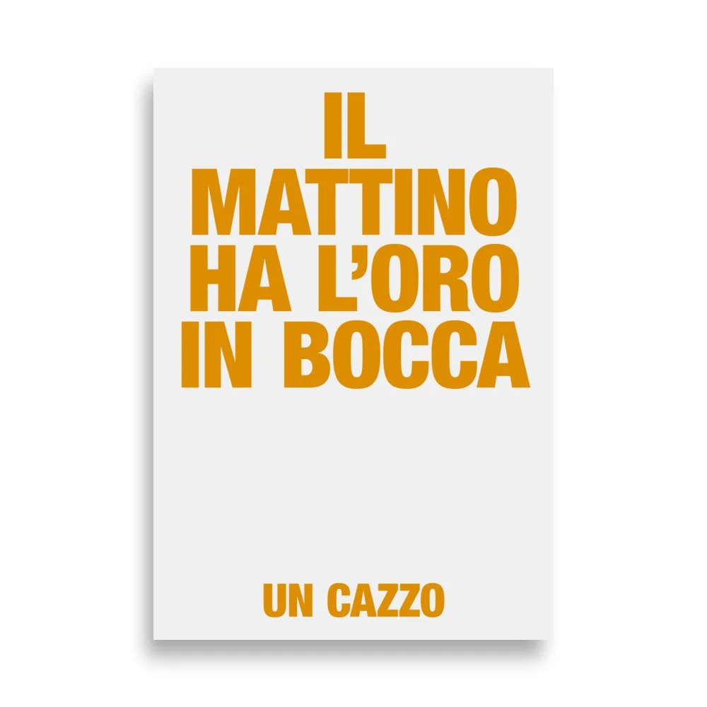 Il mattino ha l'oro in bocca