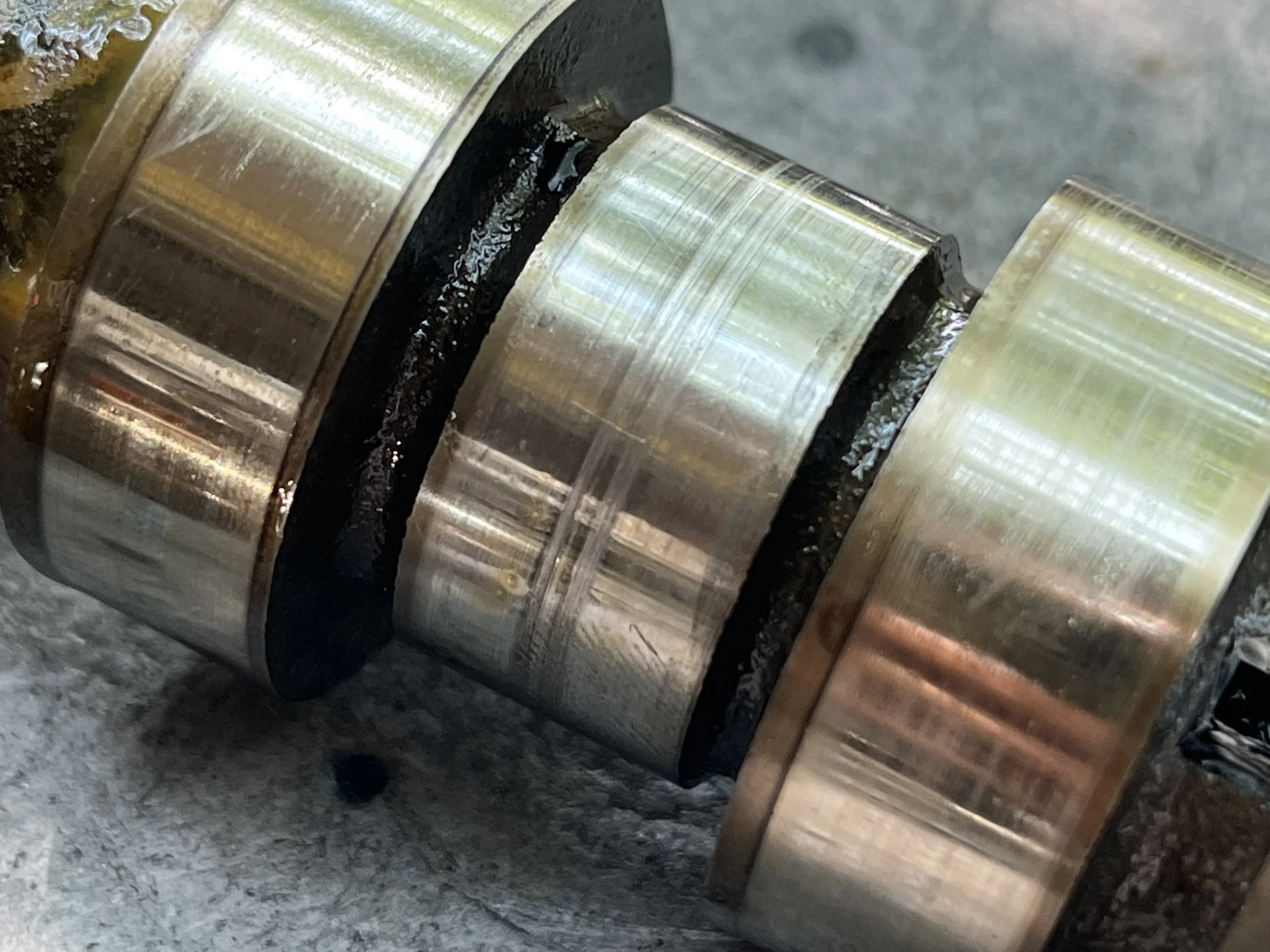 scored exhaust camshaft on a Chevy trax