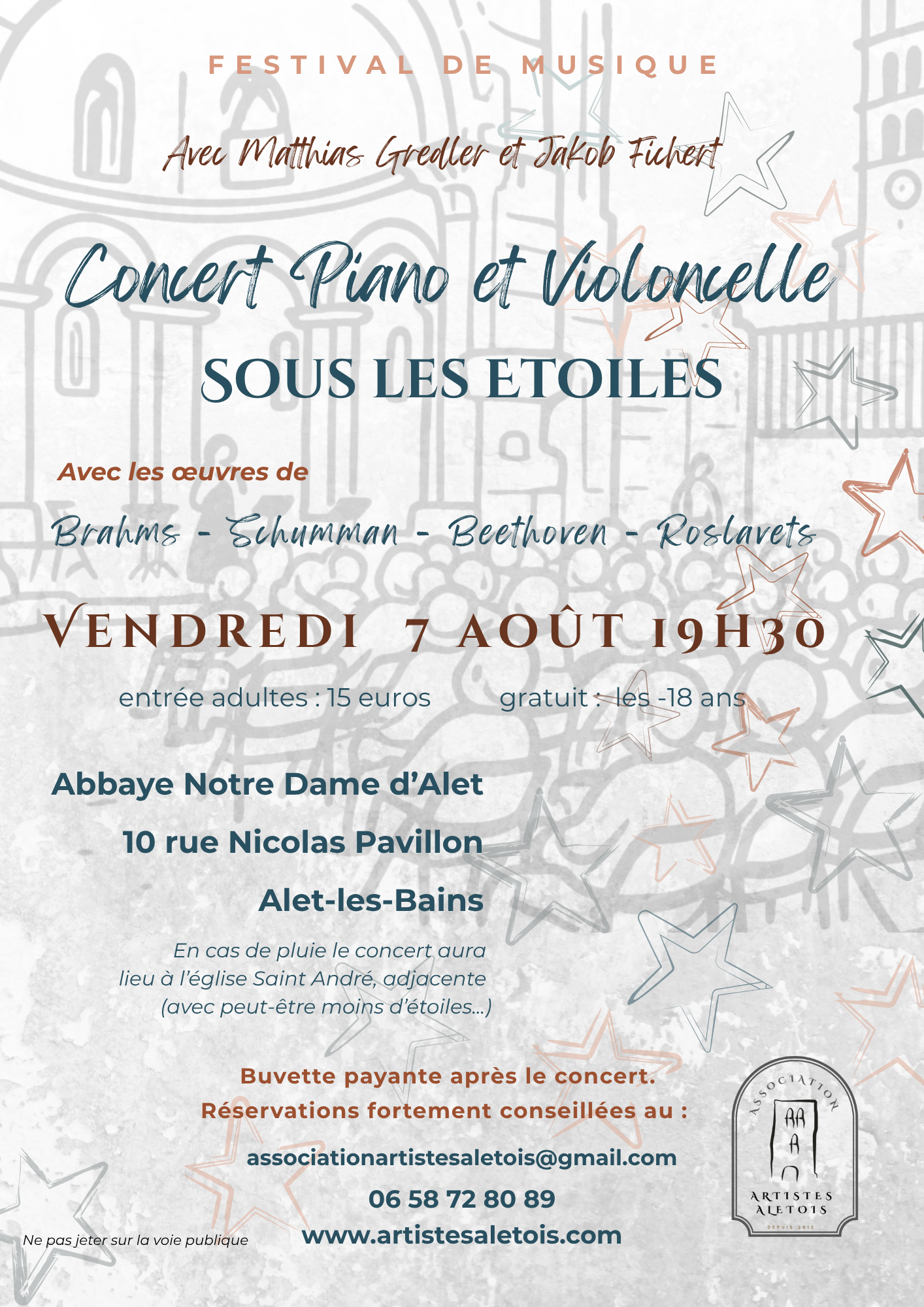 Piano and Cello Concert—Under the Stars