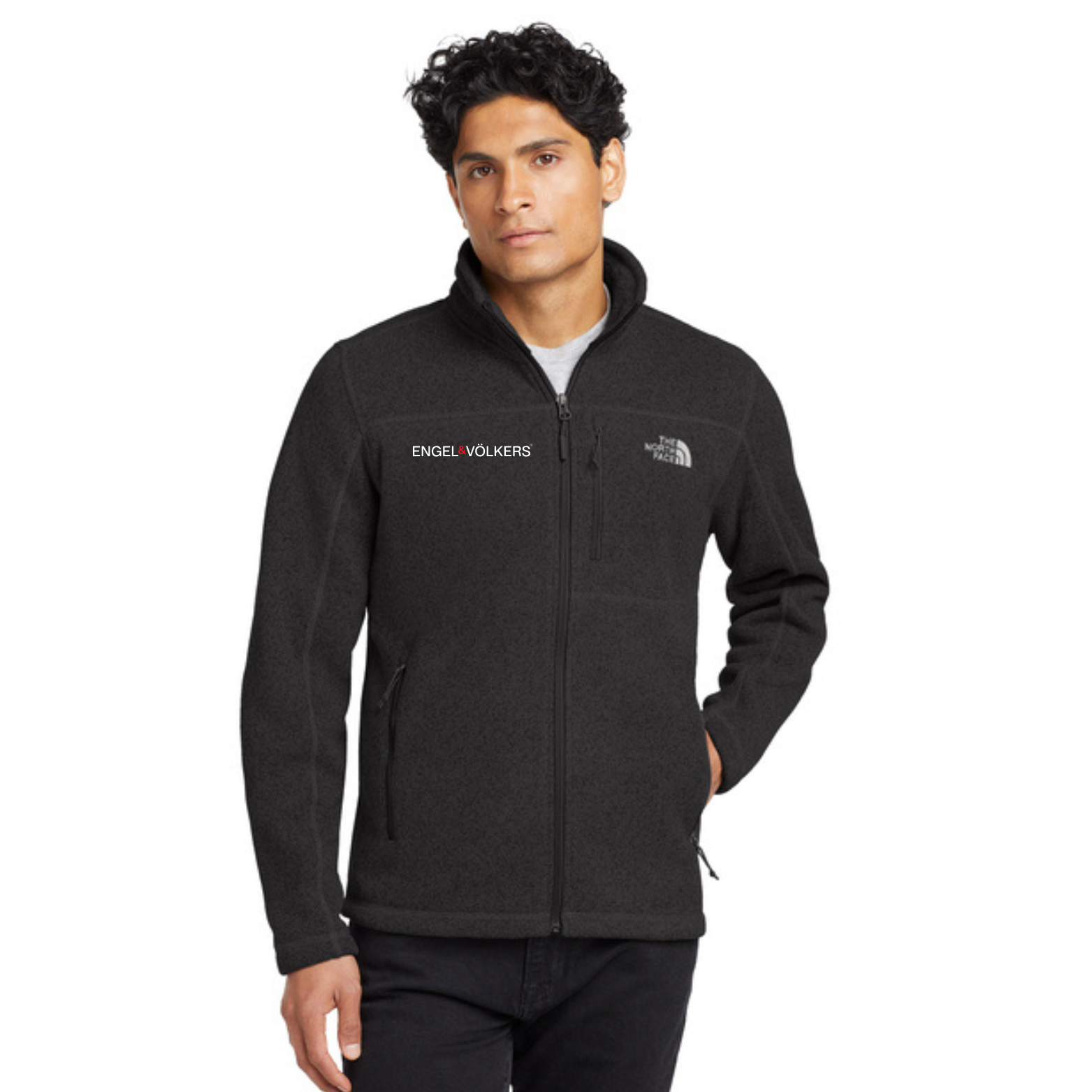 Men's The North Face® Sweater Fleece Jacket – Premium Warmth, Refined Branding