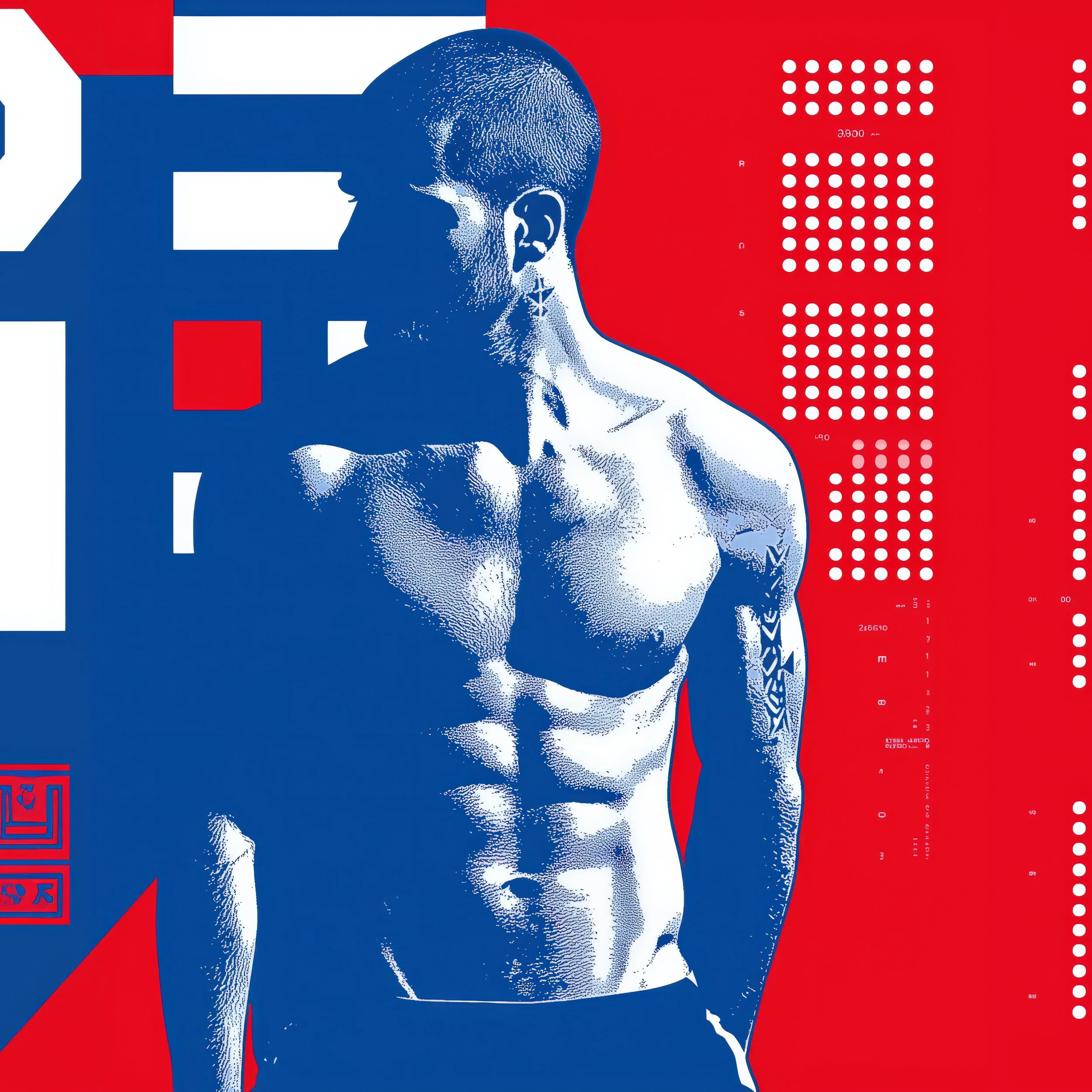 SOLID 001 — Dirt & Divine masculine strength portrait, direct gaze fortitude series alt2