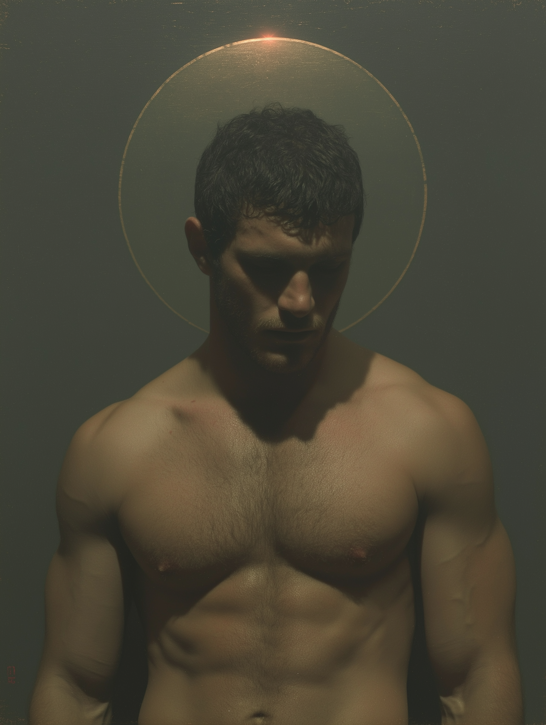 ECLIPSE 004 — Dirt & Divine masculine dark portrait, shadow study