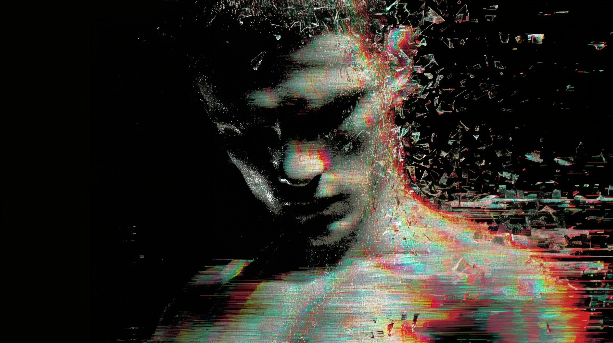 FRACTURED 002 — Dirt & Divine digital distortion masculine portrait alt1