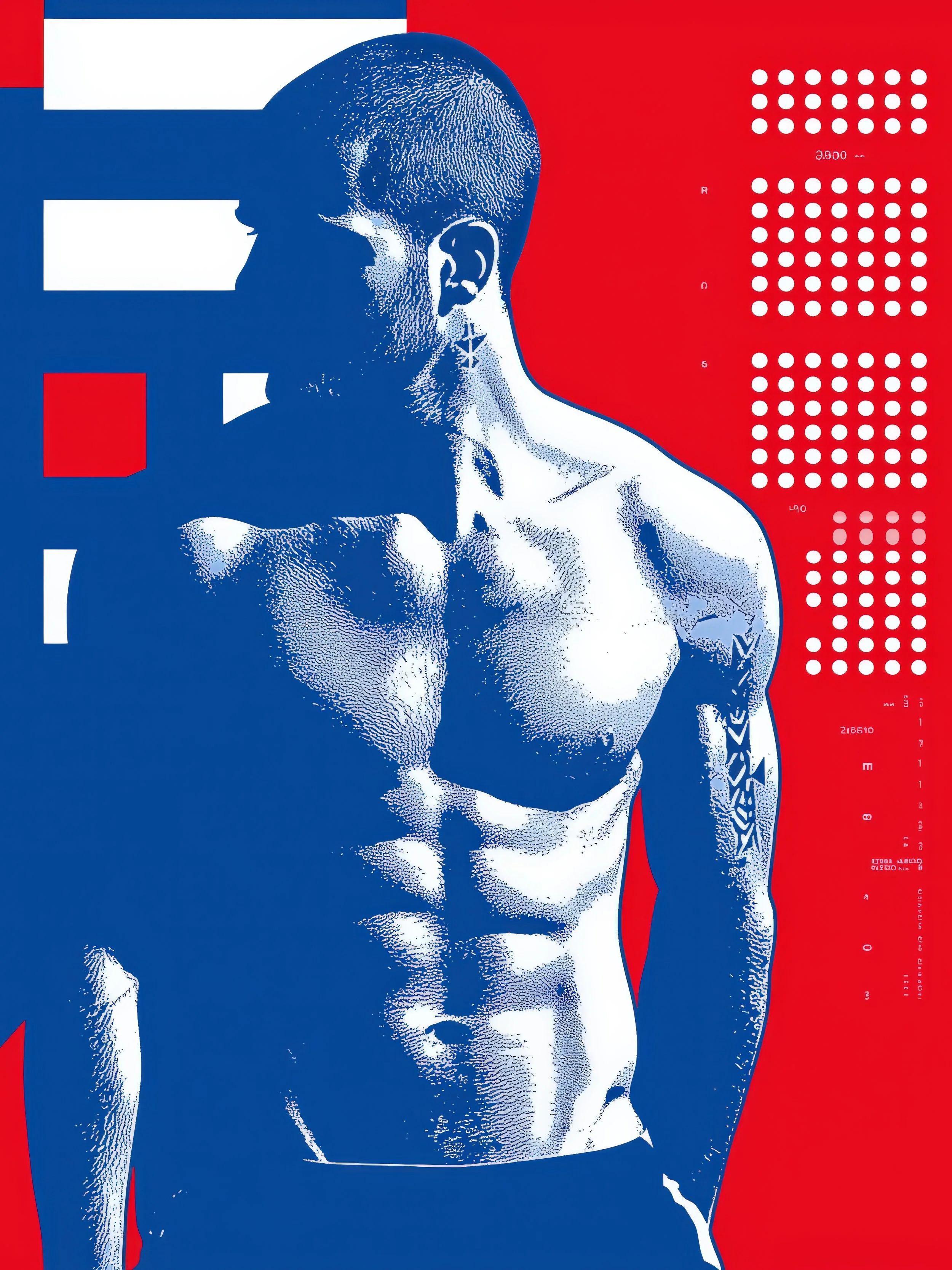 SOLID 001 — Dirt & Divine masculine strength portrait, direct gaze fortitude series alt3