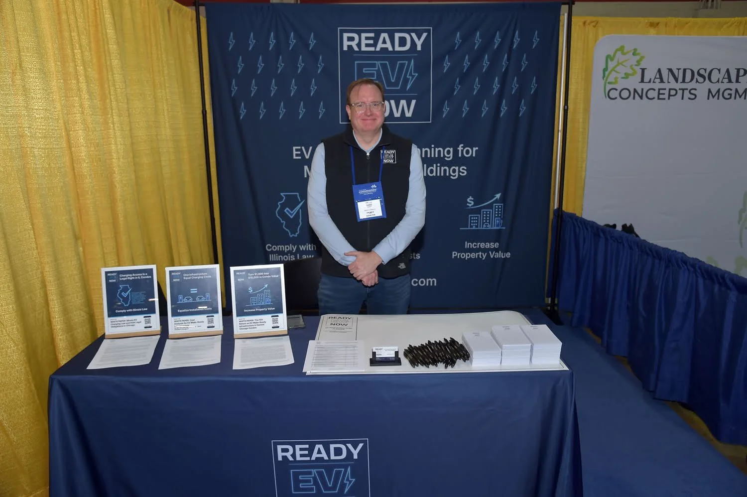 Me standing at the 2026 Expo booth