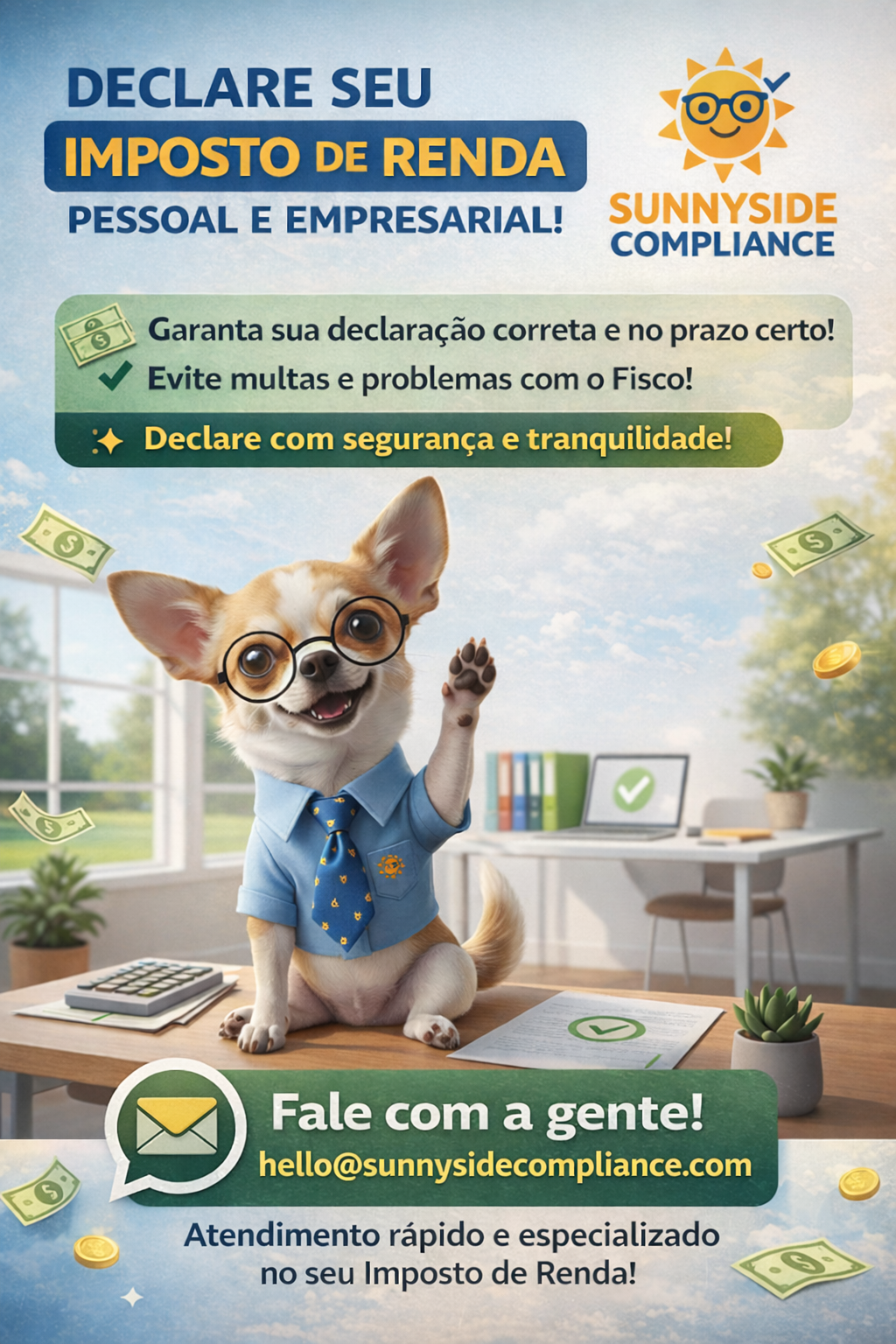 Preparação de Imposto de Renda Pessoal e Empresarial Precisão. Estratégia. Conformidade.