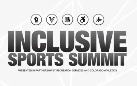 Logo for Inclusive Sports Summit with icons for different sports and accessibility.