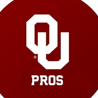 Red background with the University of Oklahoma logo and the word "PROS" beneath it.