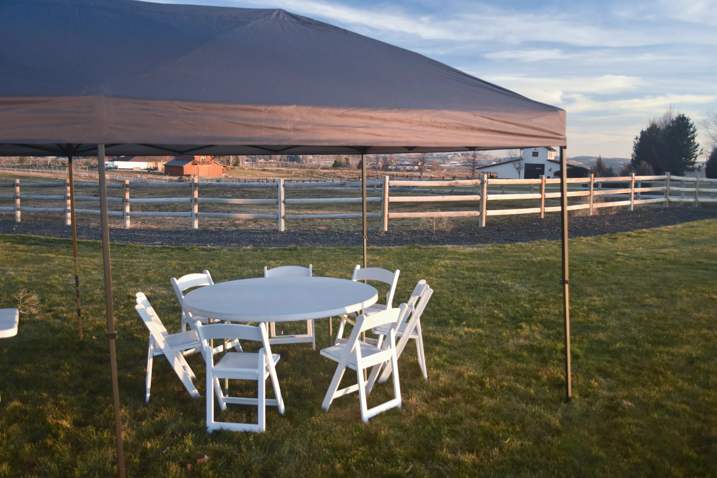 10x20 Pop Up Tent with Weights