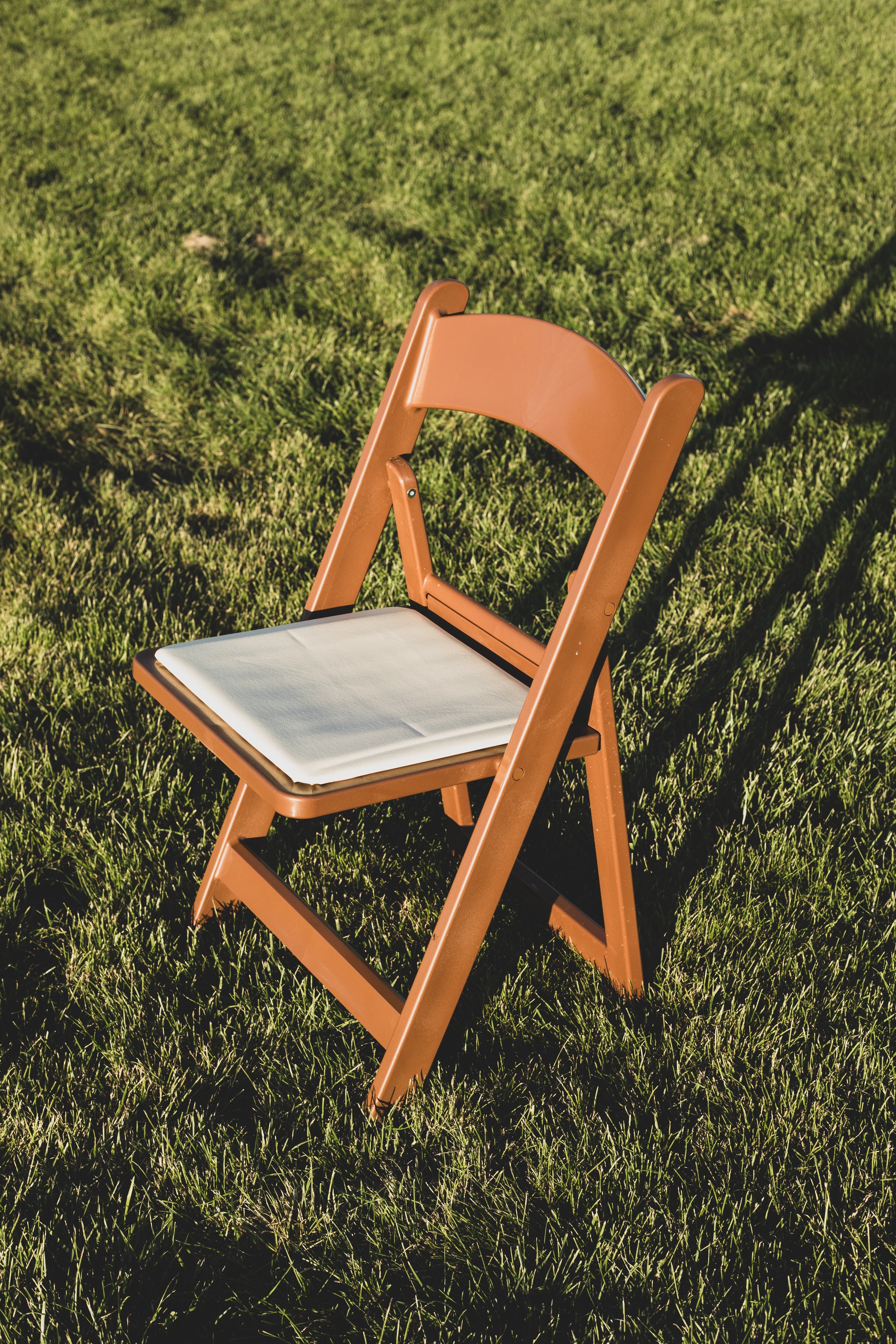 Premium Chestnut Folding Chair