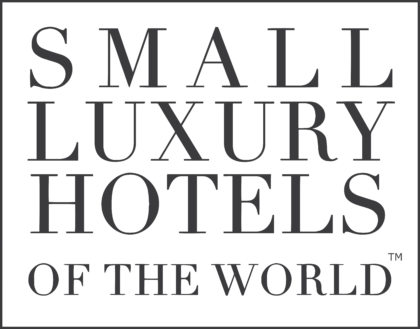 Text reading 'Small Luxury Hotels of the World' in black and gray font.