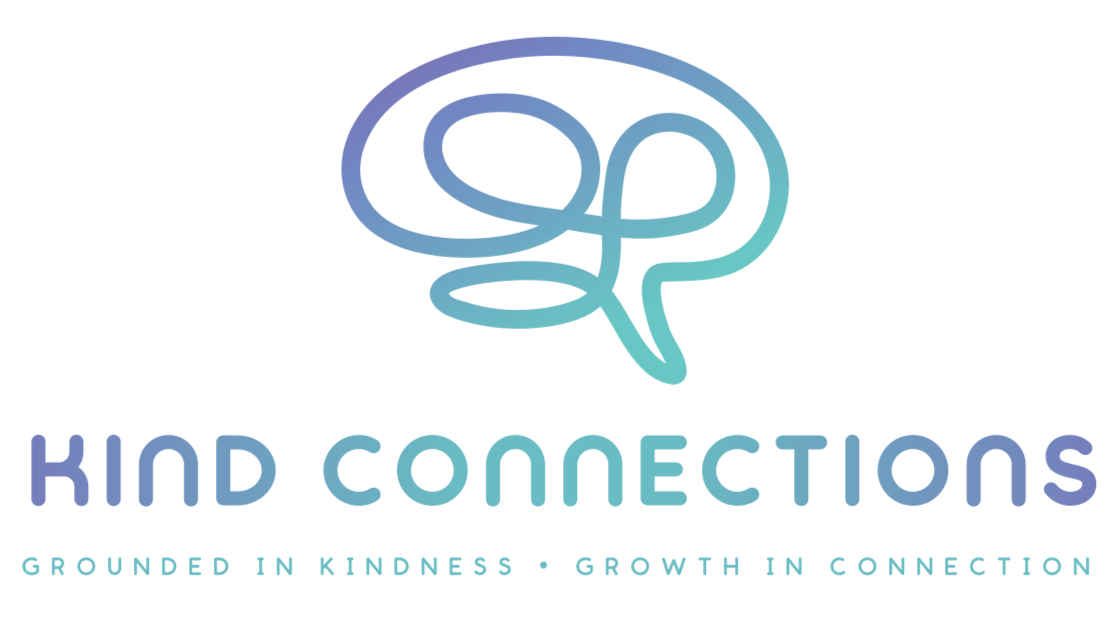 Logo of KP Recommendations, featuring a stylized brain with interconnected lines and the tagline "Guided in Silence, Guided in Connection".