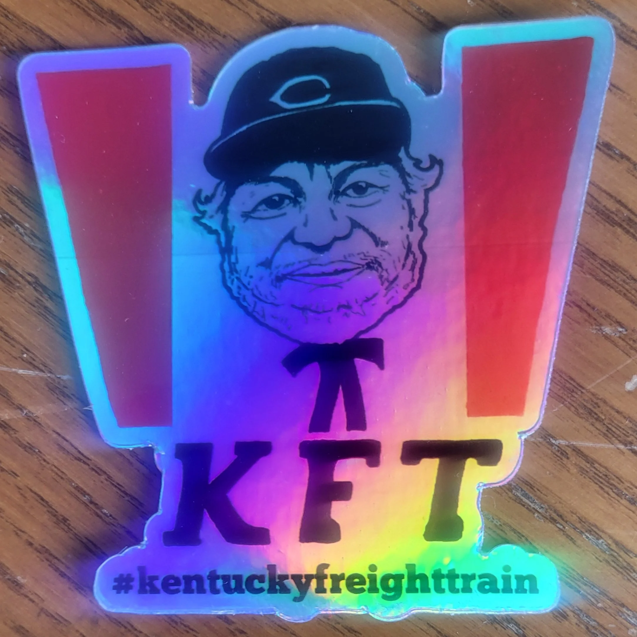 "Shiny Kentucky Freight Train" sticker