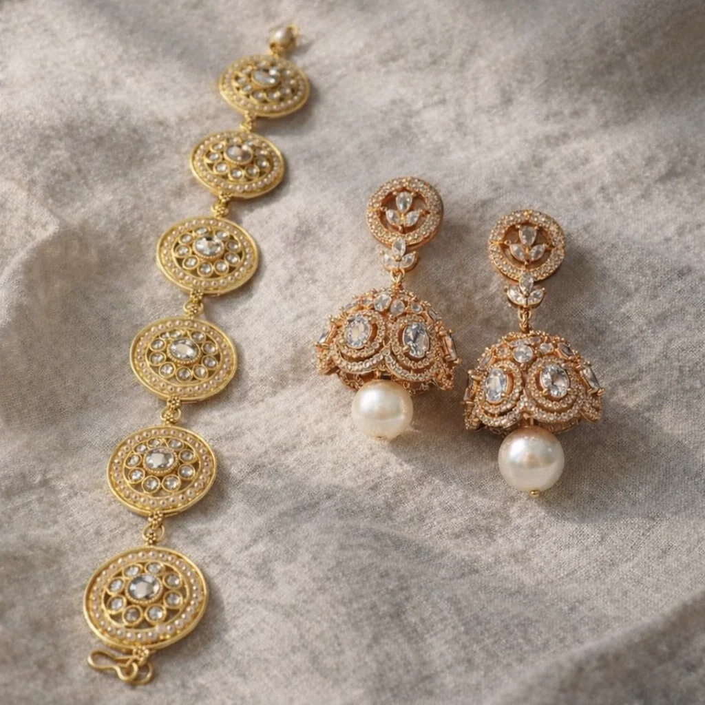 Maya: The Oceanic Spark Jhumka.