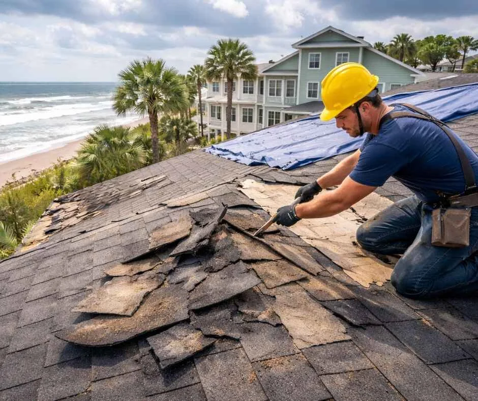 Storm Damage Roofing in North Myrtle Beach SC