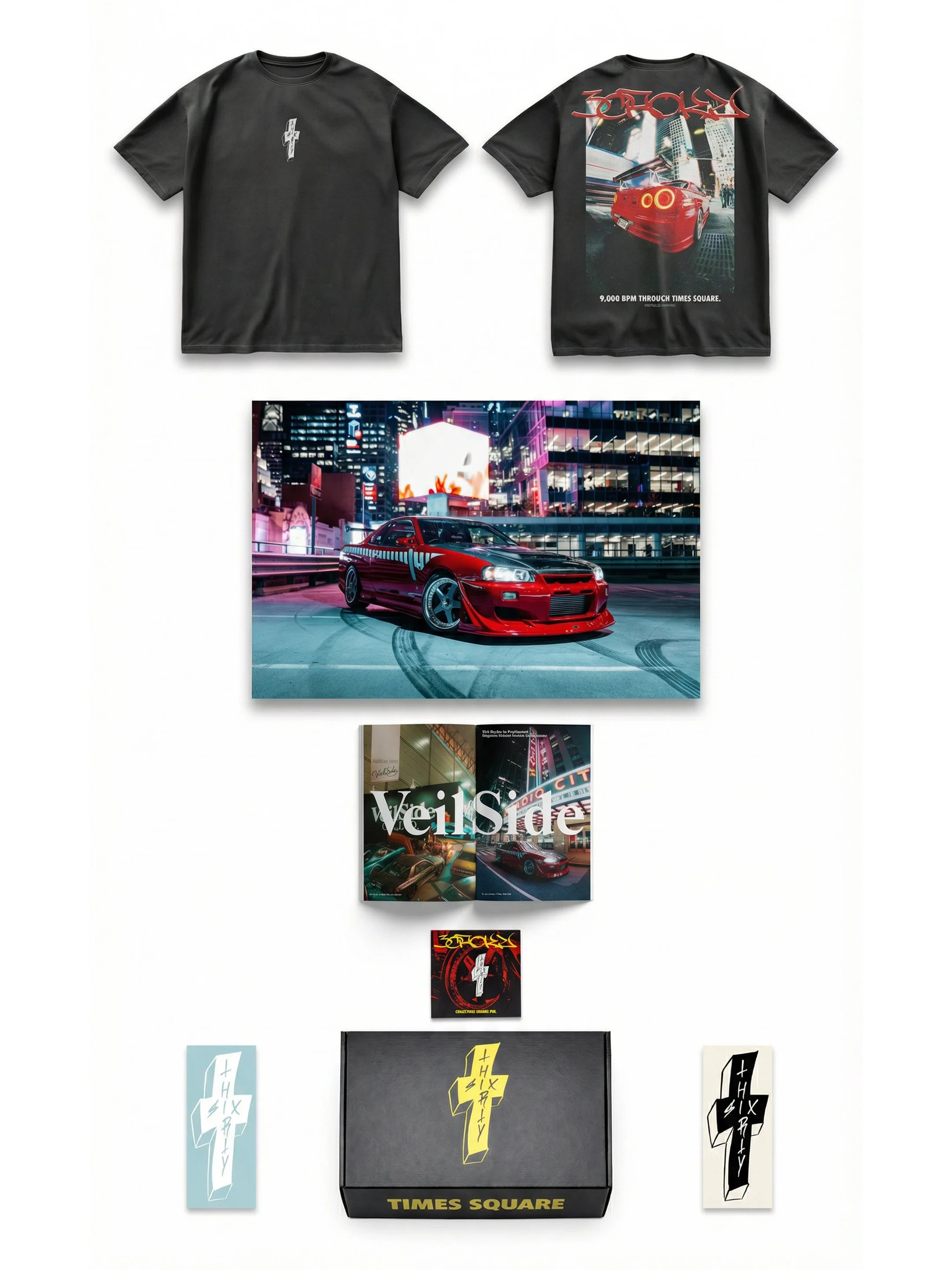 9,000 RPM Through Times Square Collector's Bundle Box