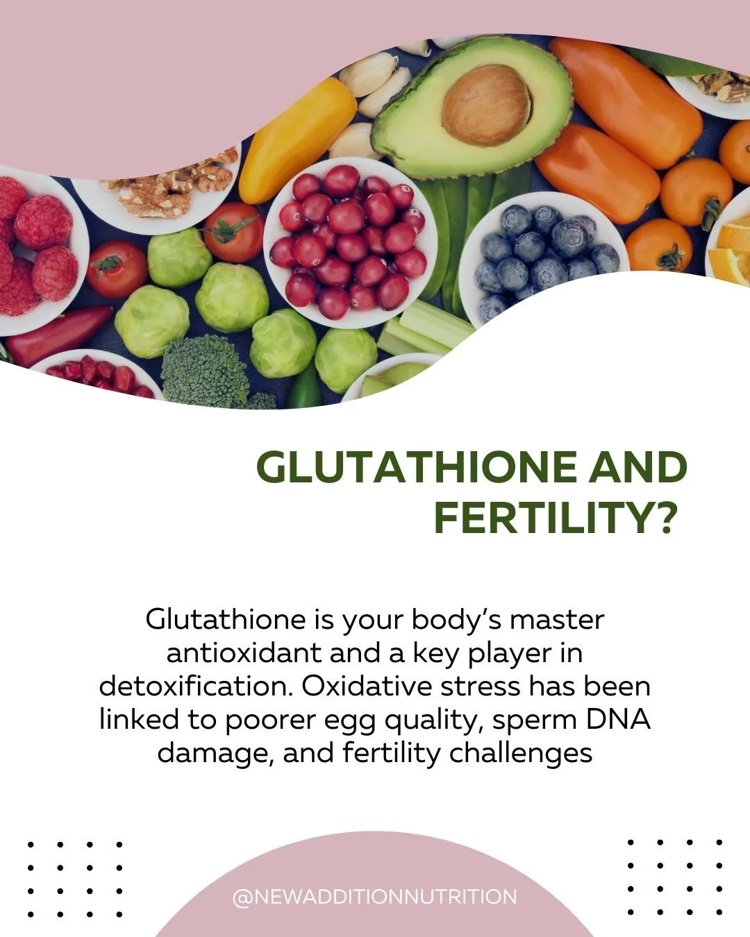 If you&rsquo;ve been seeing glutathione everywhere lately you&rsquo;re not imagining it.

It&rsquo;s an important antioxidant for fertility, helping protect egg and sperm quality from oxidative stress. AND you don&rsquo;t need IVs or expensive supple