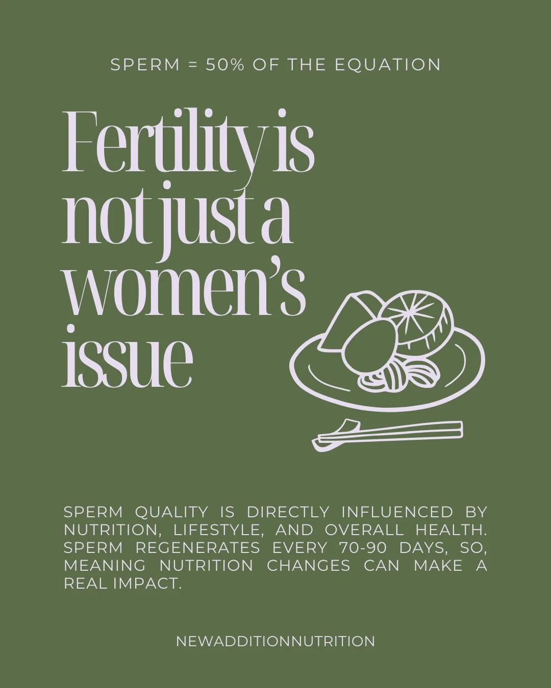 Fertility is a TEAM effort, and men play a bigger role than they&rsquo;re often told. If you&rsquo;re trying to conceive (or planning ahead), supporting male fertility through nutrition is essential. This is your reminder that sperm health matters ju