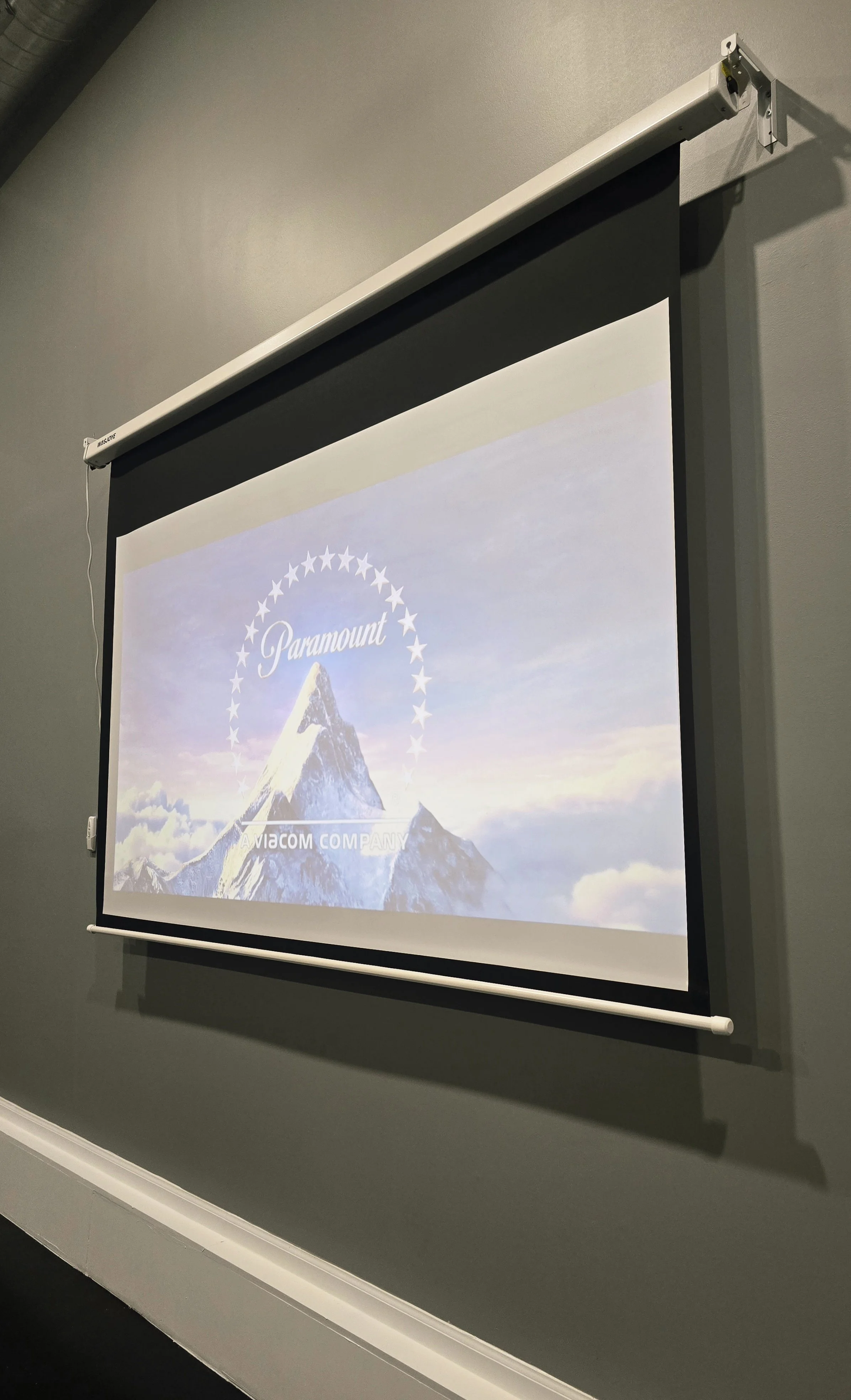 A/V equipment, including 120" projector Screen and projector available!
