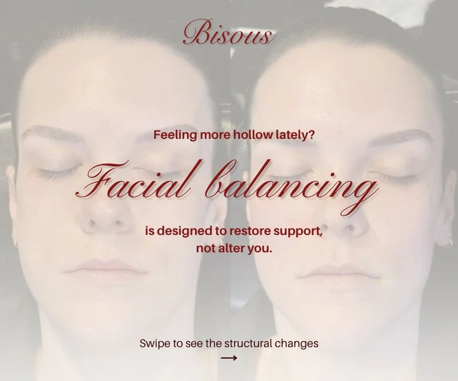Significant weight loss can subtly change your facial structure.

If your face feels different, you&rsquo;re not imagining it.

Loss of structural support can create hollowing through the temples, under-eyes, and midface.

Facial balancing restores h