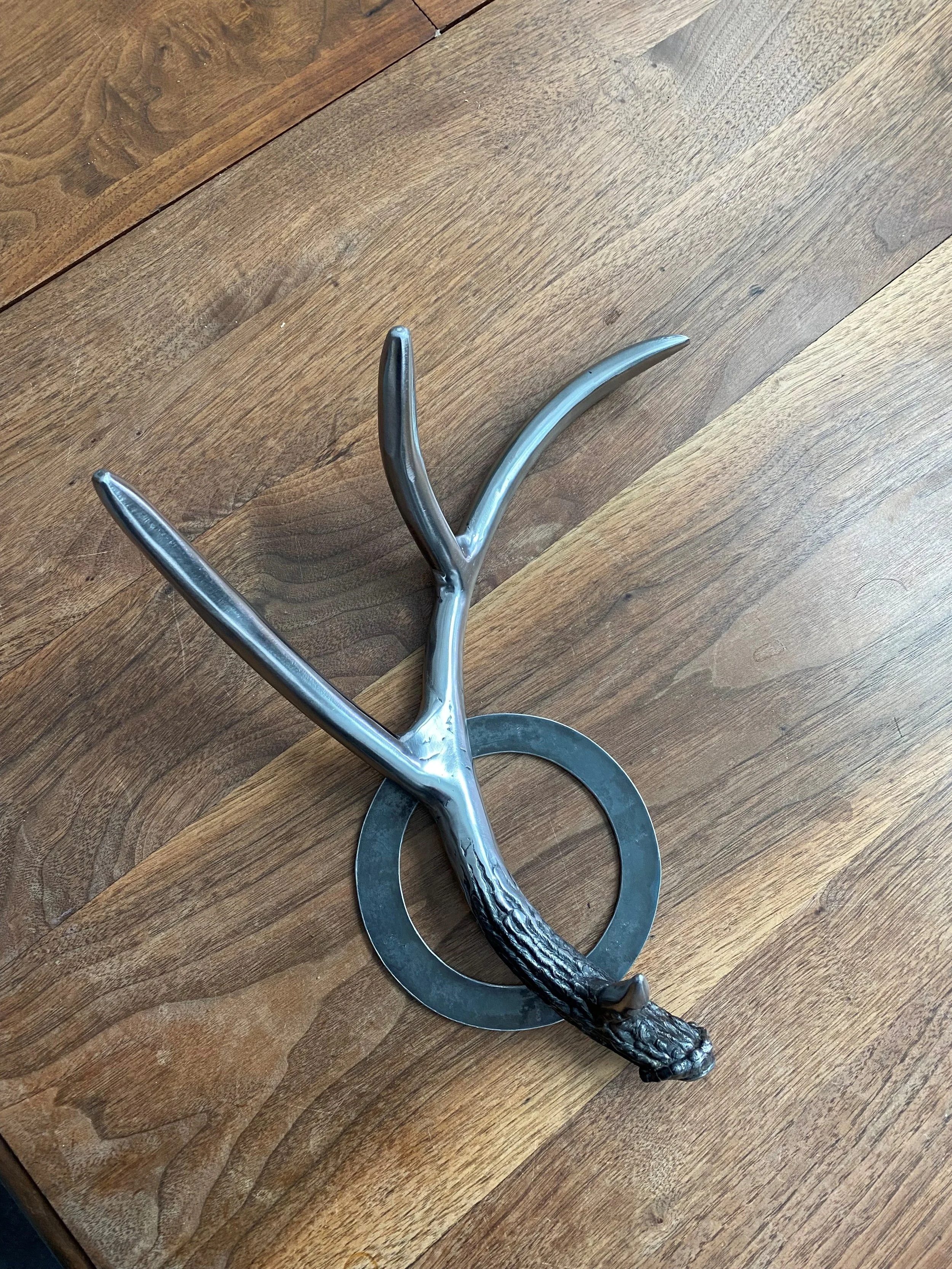 antler metal sculpture