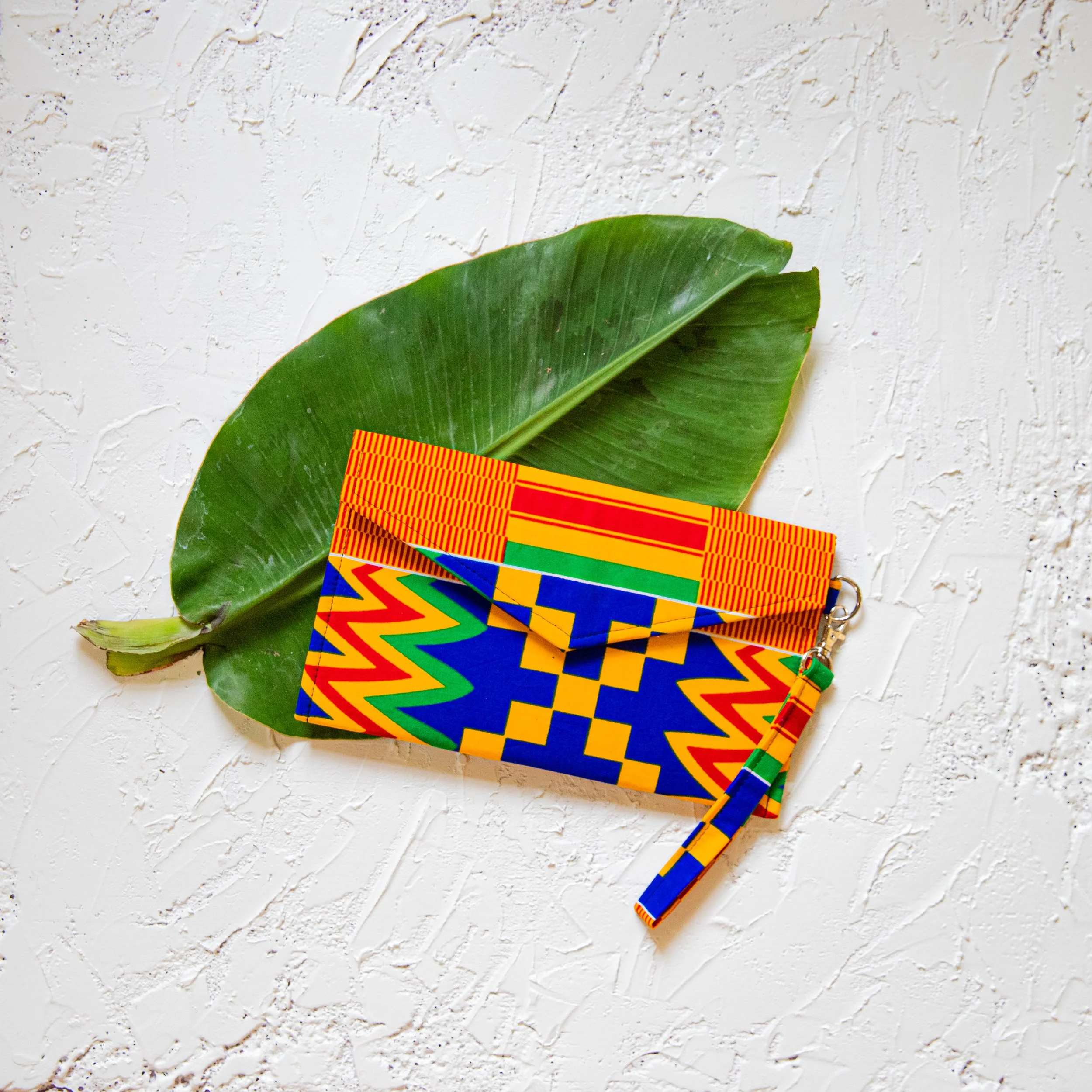 Kente Ankara Wristlet
