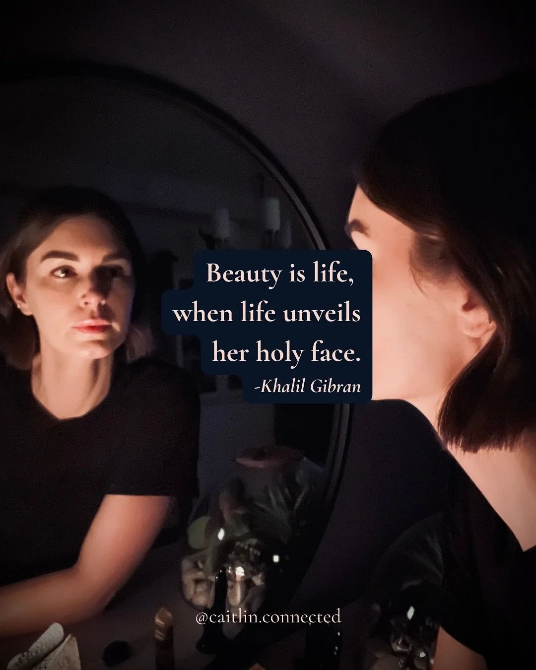 There&rsquo;s the face you see in the mirror&hellip;
and then there&rsquo;s the one who is looking.

The lines, changes, and tiny asymmetries all belong to the part of us that lives in time. It moves, adapts, heals, and carries our story.

But there&
