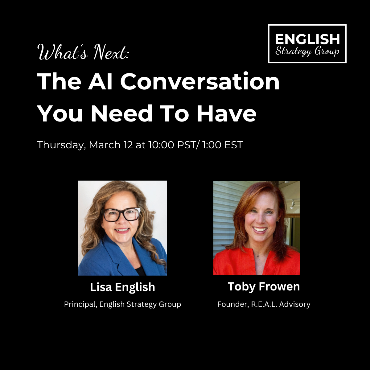 What's Next: The AI Conversation You Need to Have