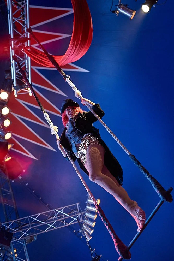 Professional dancers performing at corporate event