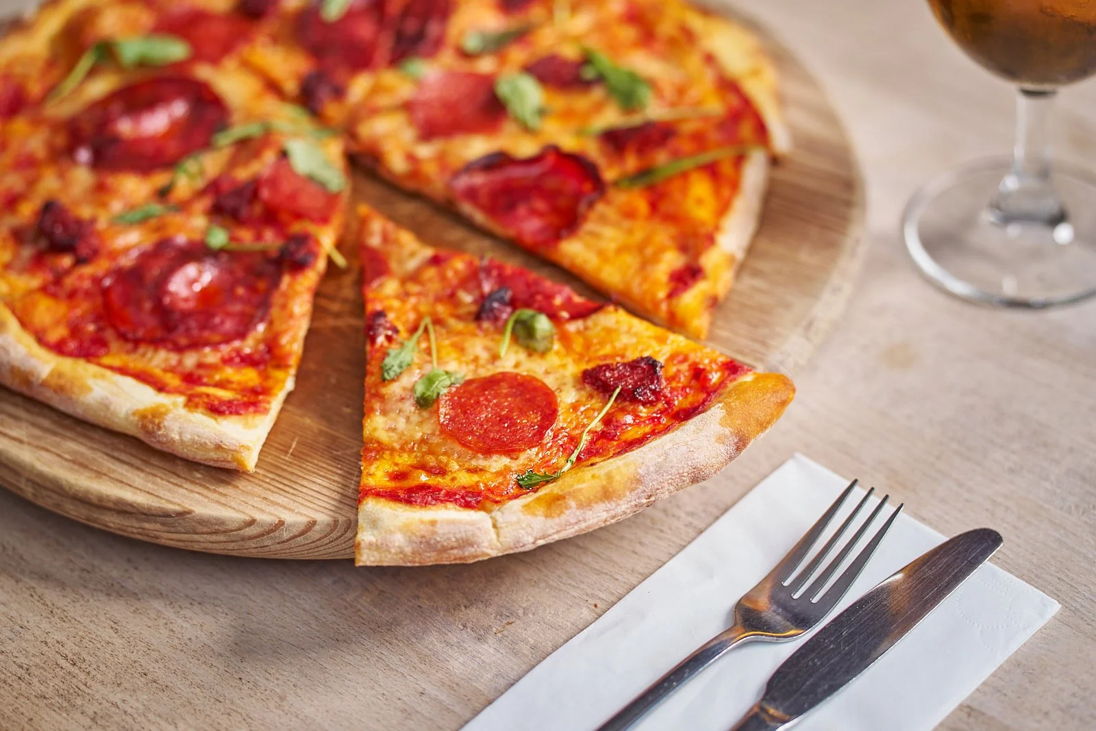 Gourmet pizza styled for upscale restaurant branding Tankersley Manor Hotel