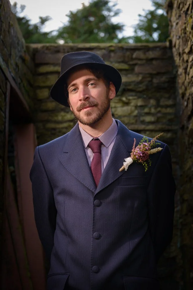 Outdoor fashion model shoot in urban location in Huddersfield