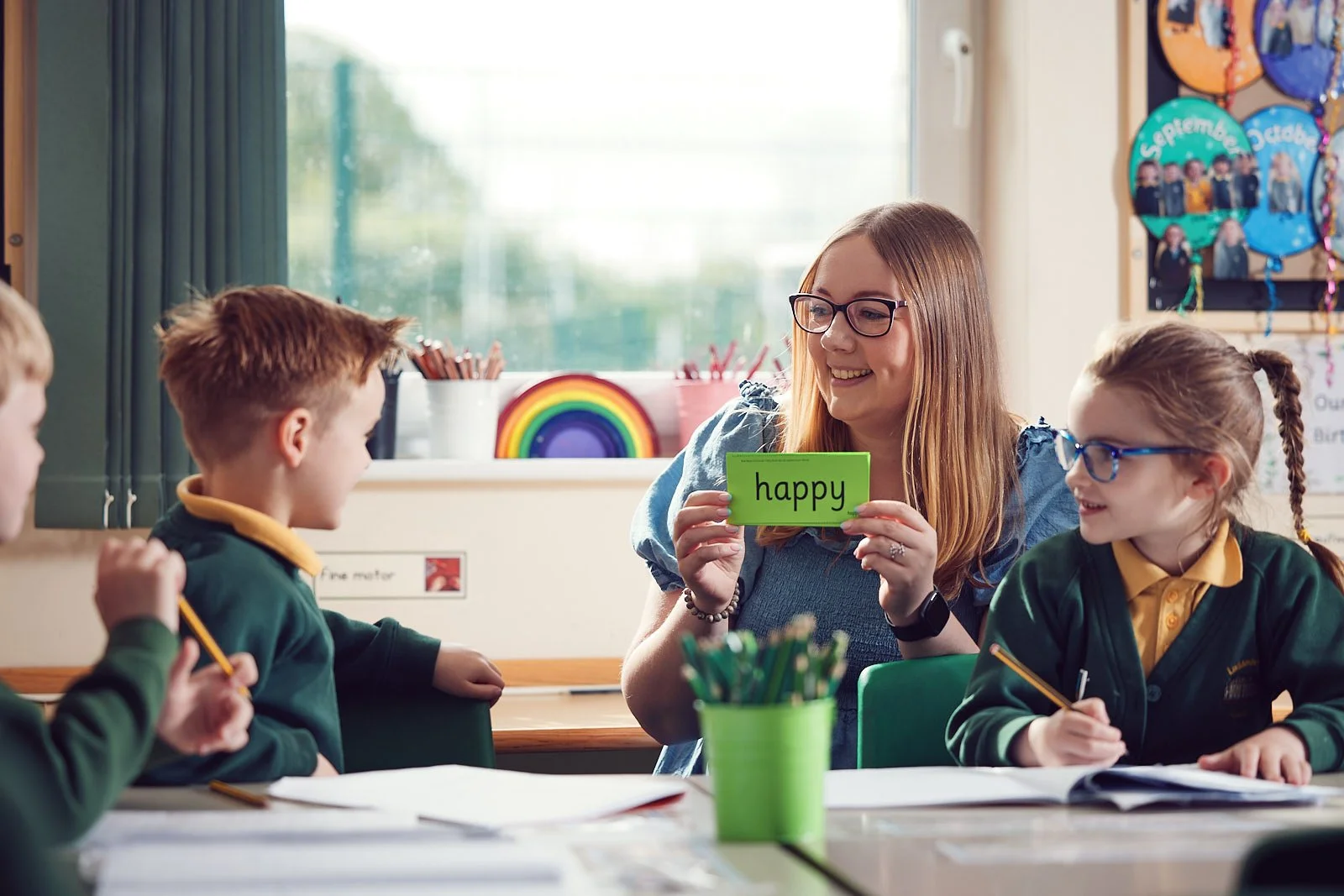 Natural classroom photography in a school environment