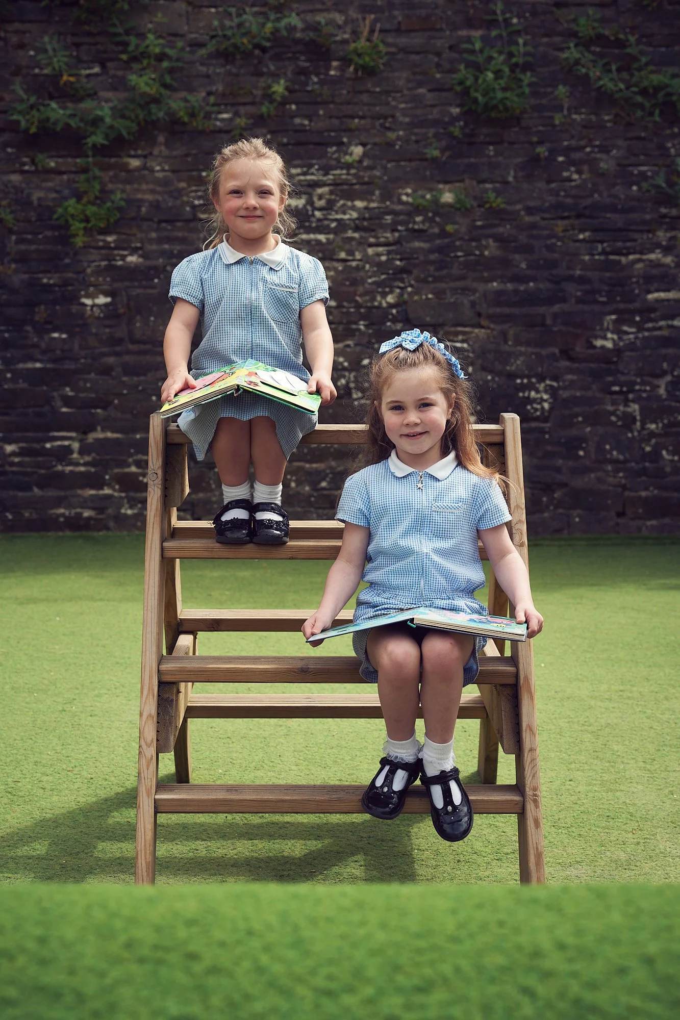 Professional student portrait photography in school