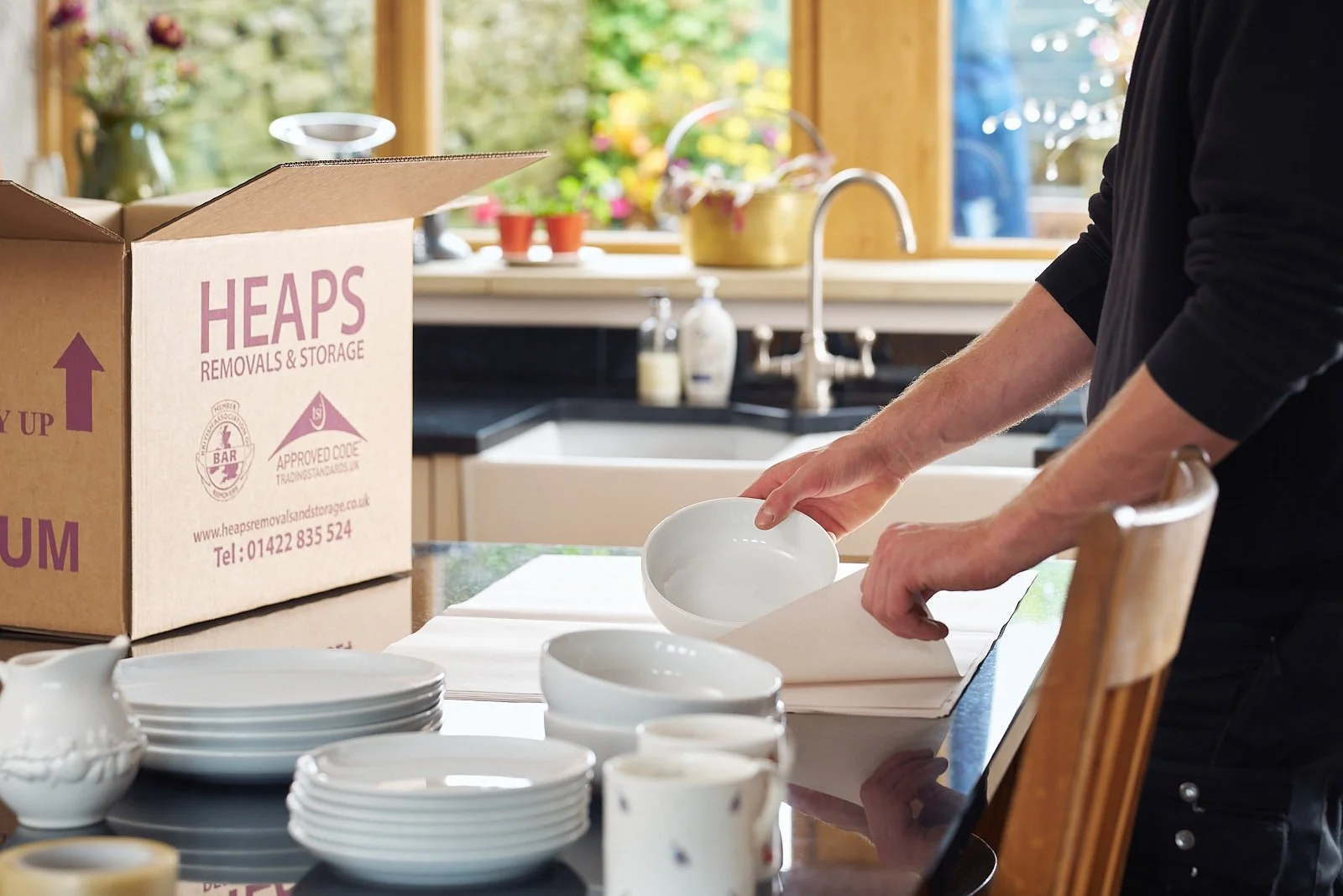 Commercial branding photoshoot on location for Heaps Removals And Storage