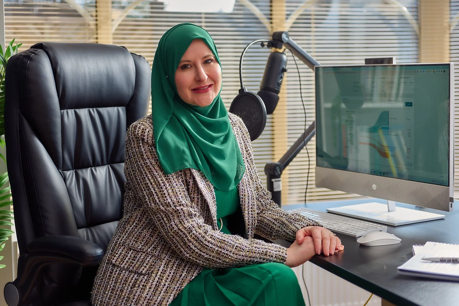 Relaxed professional lifestyle headshot for business use