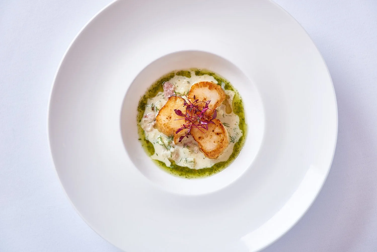 Fine dining plated dish photographed for luxury restaurant marketing Berties Elland