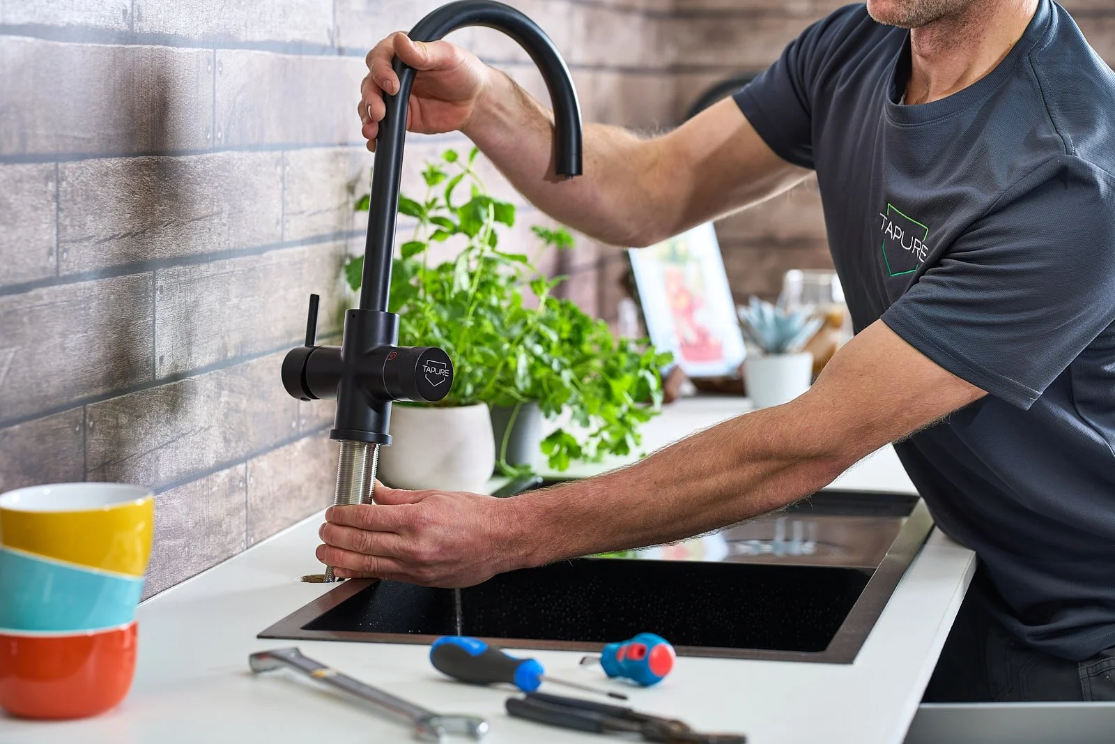 Brand-focused product photography for marketing use for Tapure