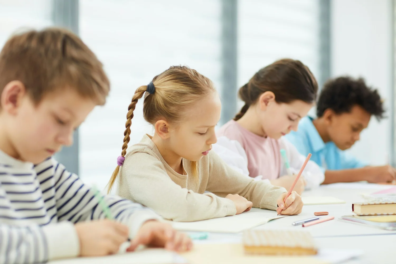 Children in a classroom, school accommodations after an autism evaluation in Ogden Utah