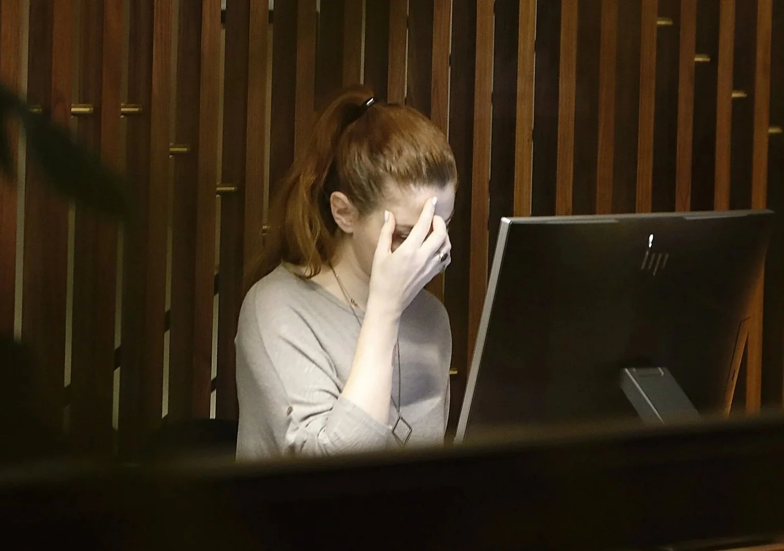 Psychiatric medication treatment for anxiety.  Stock image of licensed model.