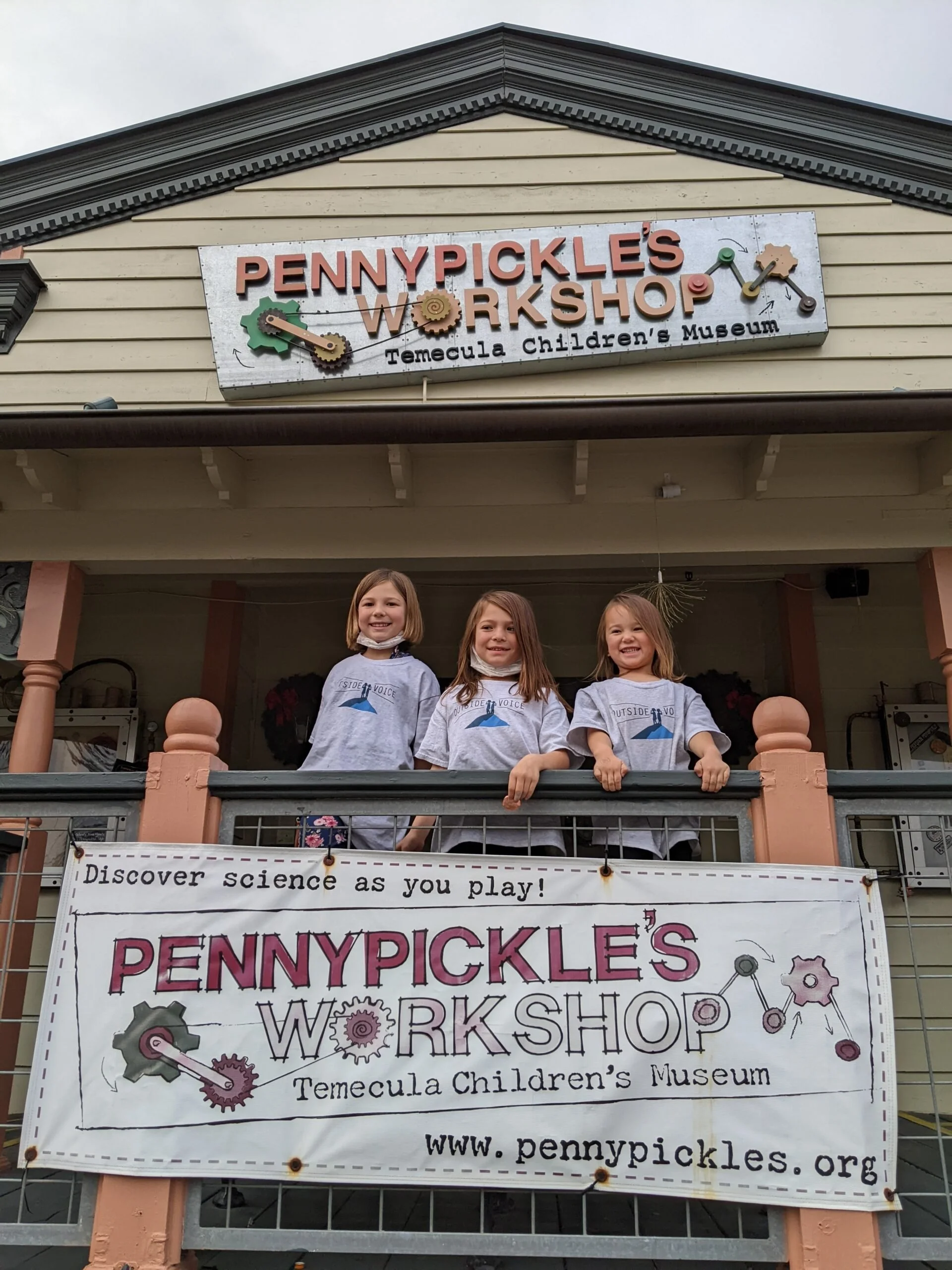 three smiling children