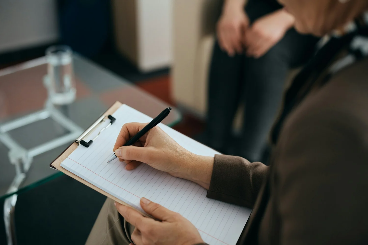 Psychologist scoring and interpreting an ADHD evaluation in Ogden Utah
